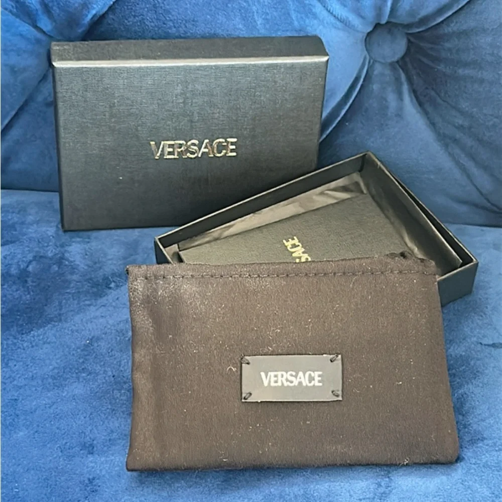Authentic Versace Pink Medusa Key Card Holder